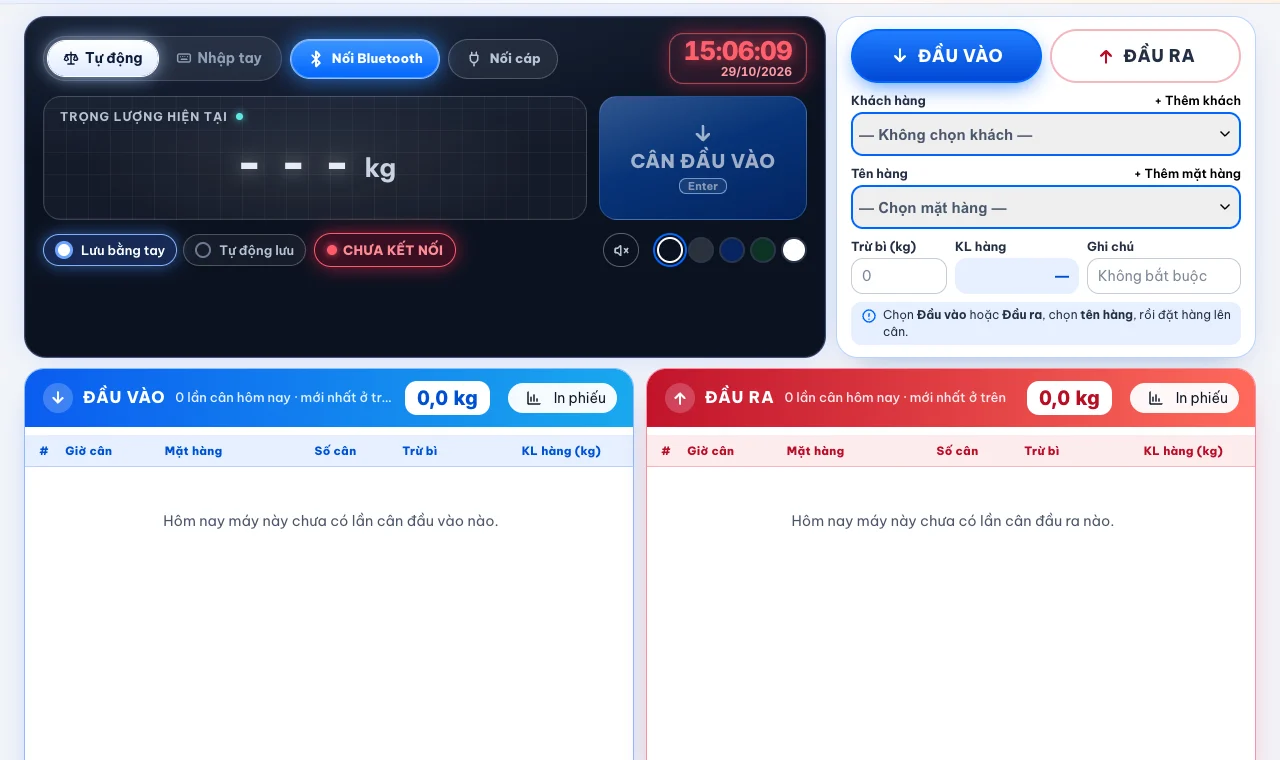 So sánh phần mềm cân điện tử cài máy tính hay dùng web